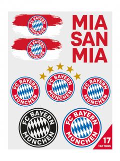 FC Bayern München - Bayern Mníchov sada tetovačiek (2 hárky v jednom balení) - SKLADOM