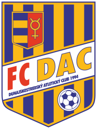 FC DAC 1904 Dunajská Streda nálepka 7,5 x 10 cm - SKLADOM