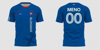 Futbalový dres Slovensko Slovakia modrý pánsky s vlastným menom a číslom