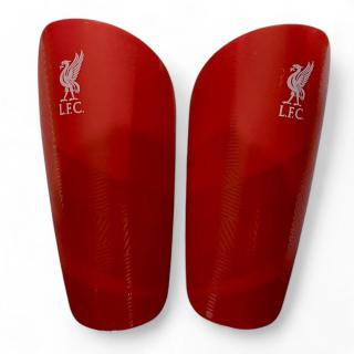 Liverpool futbalové chrániče na nohy červené detské - SKLADOM