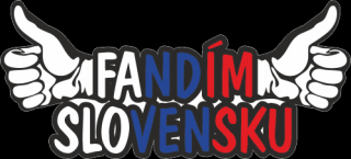 Slovensko nálepka (Fandím Slovensku) - rôzne rozmery - SKLADOM