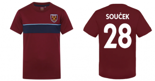 West Ham United FC Tomáš Souček tričko bordové detské