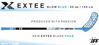 Florbalová hokejka EXTEE BLOW Blue IFF Dĺžka: 95cm, Ohyb: Ľavá