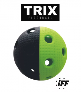 Florbalová loptička TRIX Farba: Čierno-zelená