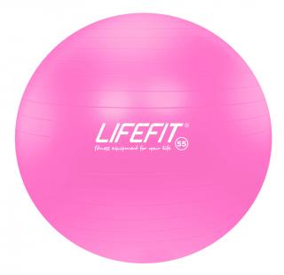 Gymnastická lopta LIFEFIT ANTI-BURST 55 cm, ružová