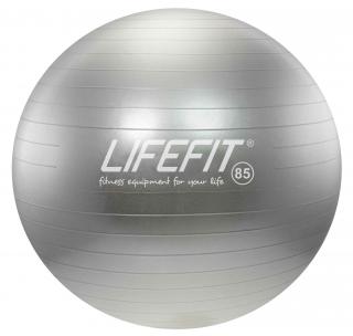 Gymnastická lopta LIFEFIT ANTI-BURST, 85cm, strieborná