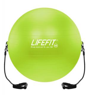 Gymnastická lopta s expanderom LIFEFIT® GYMBALL EXPAND 55 cm