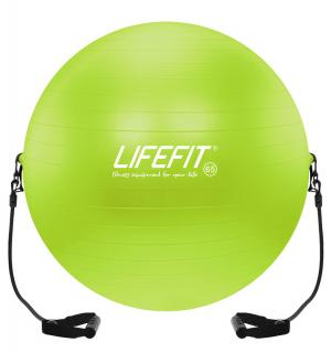 Gymnastická lopta s expanderom LIFEFIT® GYMBALL EXPAND 65 cm