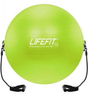 Gymnastická lopta s expanderom LIFEFIT® GYMBALL EXPAND 75 cm