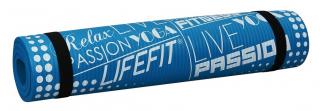 Podložka LIFEFIT YOGA MAT EXKLUZIV , 100x60x1cm, modrá