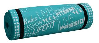 Podložka LIFEFIT YOGA MAT EXKLUZIV PLUS, 180x58x1,5cm, tyrkysová