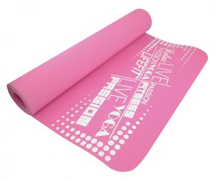 Podložka LIFEFIT YOGA MAT TPE, 183x61x0,4cm, ružová