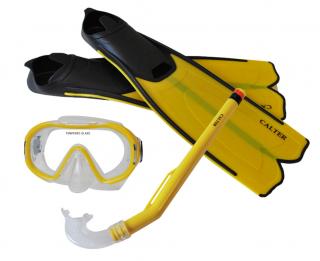 Potápačský set CALTER KIDS S06+M168+F41 PVC, žltý