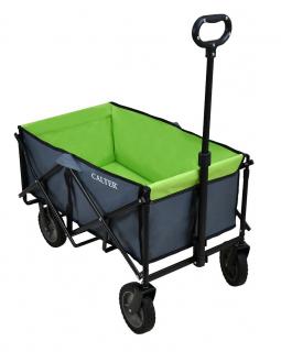 Prepravný skladací vozík CALTER, zelený