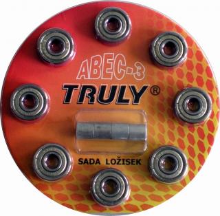 Sada ložisek TRULY ABEC 3 Carbon/8ks