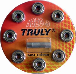 Sada ložisek TRULY ABEC 5 Carbon/8ks