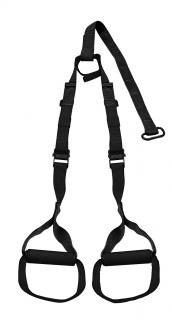 Závesný posilňovací systém LIFEFIT TRAINER nastaviteľný, čierny