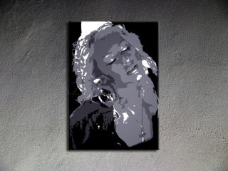 Maľovaný POP ART obraz na stenu Christina Aguilera