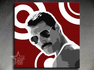 Maľovaný POP ART obraz na stenu Freddie MERCURY