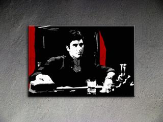 Ručne maľovaný POP Art AL PACINO 1 dielny 120x80cm