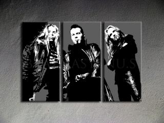 Ručne maľovaný POP Art Apocalyptica 3 dielny 120x80cm