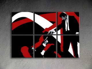 Ručne maľovaný POP Art „Reservoir Dogs“  6 dielny