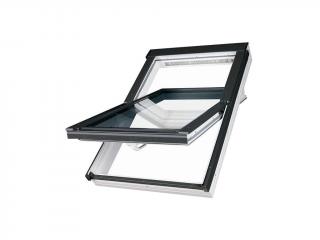 Strešné okno FAKRO  PTP-V-U4 plastové trojsklo 55 x 78 cm, U4