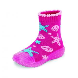Sterntaler barefoot ponožkoboty dětské růžové, hvězdice 8362104 ( )