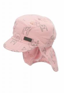 Sterntaler čepice s kšiltem a plachetkou dívčí bio bavlna UV 15+ SAFARI růžová 1512230 ( )