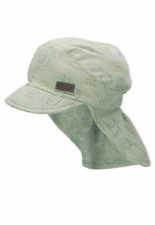 Sterntaler čepice s kšiltem a plachetkou UNI bio bavlna UV 15+ SAFARI zelená 1512230 ( )