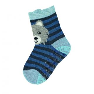 Sterntaler ponožky ABS protiskluzové chodidlo AIR medvěd, modré 8131904 ( )