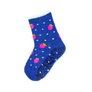 Sterntaler ponožky ABS protiskluzové chodidlo SUN jahůdky, modré 8022106 ( )
