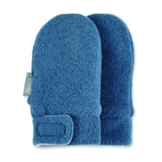 Sterntaler rukavičky kojenecké PURE fleece bez palce modré, melír 4301400 ( )
