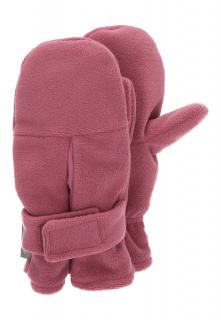 Sterntaler Rukavičky kojenecké PURE fleece suchý zip pastelově růžové 4301430 ( )