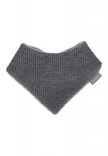Sterntaler šátek na krk zimní, oboustranný, s nepromokavou folií, šedý, vaflový vzor 4102200 ( )