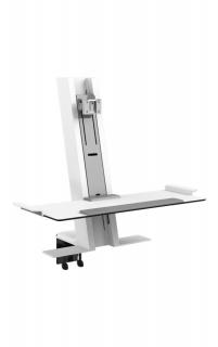 Pracovná stanica HUMANSCALE QUICKSTAND QSWL24NN BIELO/SIVÁ PRE JEDEN MONITOR