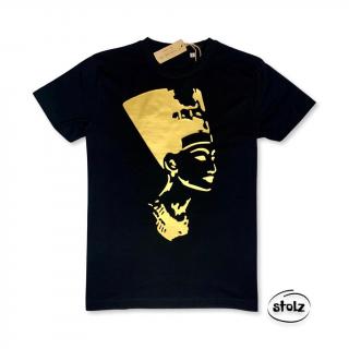 Tričko EGYPT 01 (pánske čierne tričko so zlatou potlačou)