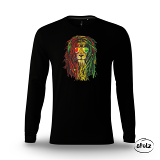 Tričko Rasta 02 (unisex čierne tričko s dlhým rukávom)