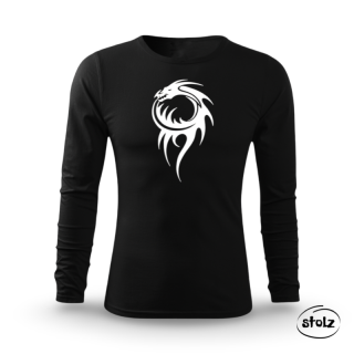 Tričko UROBOROS DRAGON (unisex čierne tričko s dlhým rukávom)