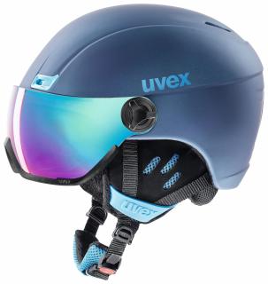 Lyžiarska prilba UVEX HLMT 400 VISOR STYLE (UVEX HLMT 400 VISOR STYLE modrá matná)