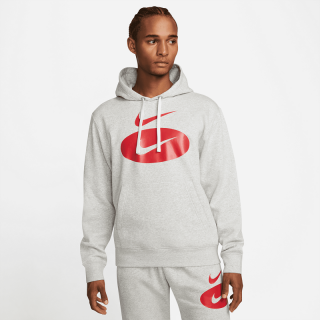 Mikina Nike Sportswear Swoosh sivá