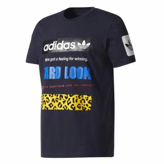 Tričko adidas STREET GRAPH T modré
