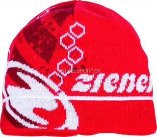 ZIENER Tidegar hat, red (Zimná čiapka Ziener, červená)