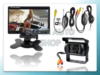 Cúvacia kamera+ monitor LCD 7  bezdrôtový prenos WIFI