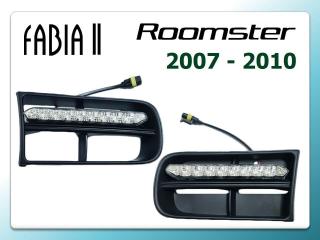 Denné svietenie DRL Škoda Fabia 2, Roomster (2007-2010)