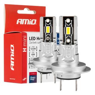 LED žiarovky hlavného svietenia H7/H18 H-mini Series AMiO-03332