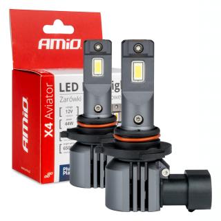 LED žiarovky X4-series AVIATOR HB3 9005 HIR1 9011 H10 6500K max 44W AMIO-03766