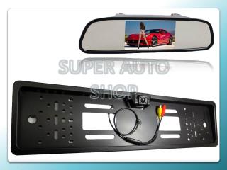 Parkovacia kamera špz + LCD v zrkadle 4,3