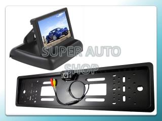 Parkovacia kamera v podložke špz s monitorom 4,3  flip