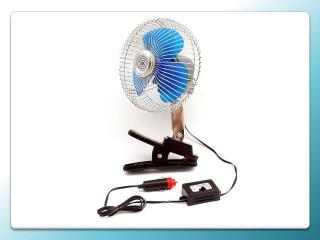 Ventilátor s klipom kovový 12V